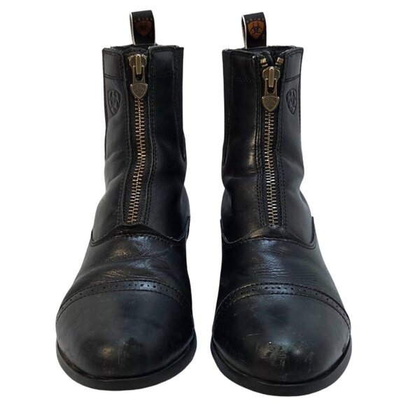 Ariat Shoes - Ariat Heritage Breeze Zip Paddock Womens Black Zip-Up Leather Ankle Boots 9B